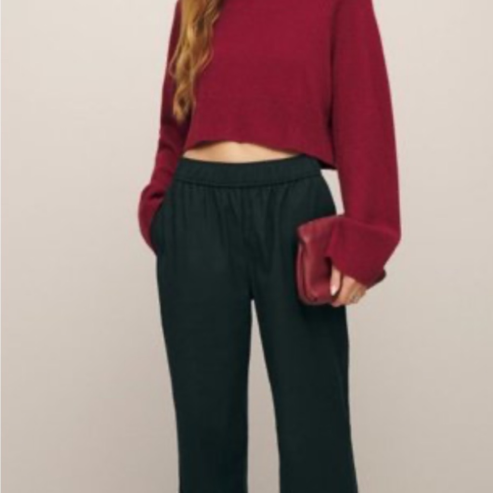 Reformation Black Juno Pants